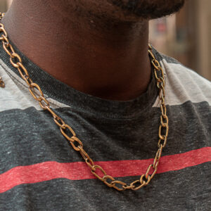 Gold linkd necklace