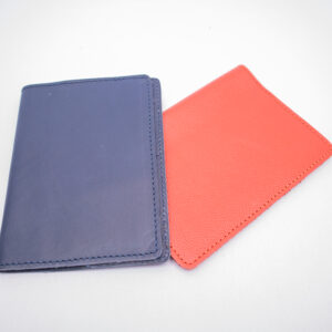 Outside view of passport holder available for customization