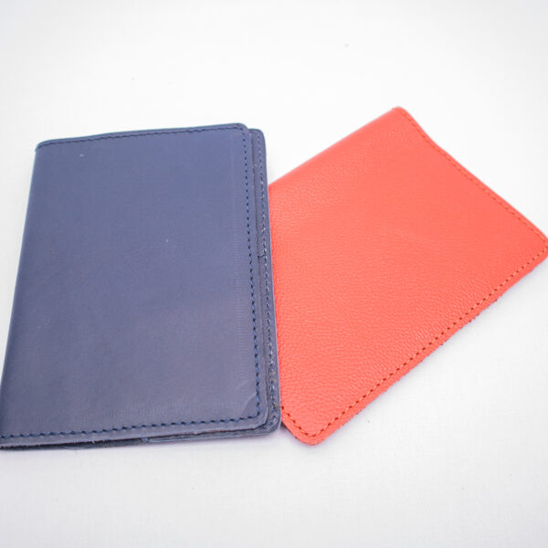 Outside view of passport holder available for customization