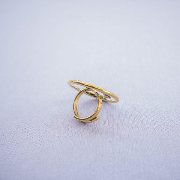 Hand crafted African map inspired brass ring symbolizing cultural heritage. It is classy and adjustable.