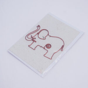 Set of handmade cards featuring wire details including designs for congratulations,birthdays,thankyou and animals. Showcasing artistic craftmanship and personalized charm.