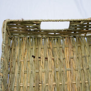 Durable handwoven reed basket.It is eco-friendly and is perfect for storage or outdoor picnics.
