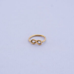 Handcrafted brass infinity ring, symbolizing eternity. A stylish African artisan piece, perfect for everyday wear or gifting.