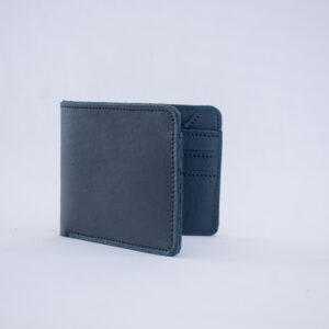 Classic black leather wallet handcrafted in Kenya