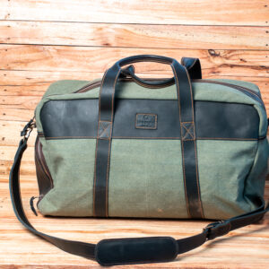 Msafiri green canvas travel bag